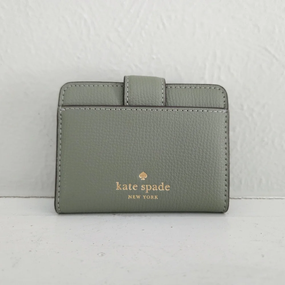 NWT Kate Spade Phoebe Refined Leather Card Case Wallet- Dusky Pine - Picture 3 of 5